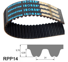 Timing belts / RPP8, RPP14 / CR (Neoprene) / glass fibre / MEGADYNE 