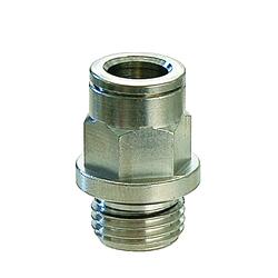 Nickel-plated brass push-in fittings
