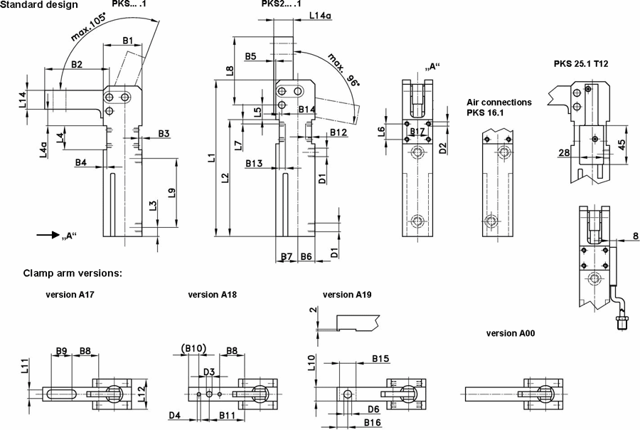 (PKS 25.1 A18 T03 105) Mini Clamps from TUENKERS | MISUMI