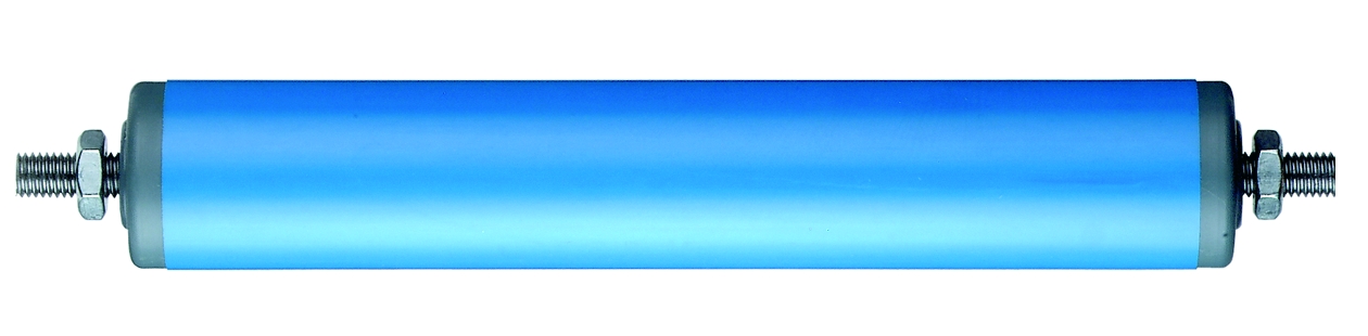 Blue plastic cylinder conveyor rollers (S51)