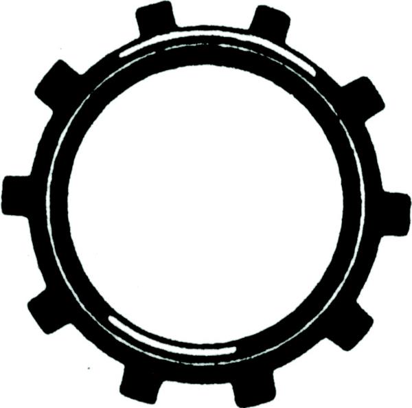 SEEGER Serrated ring, type ZJ for Bores