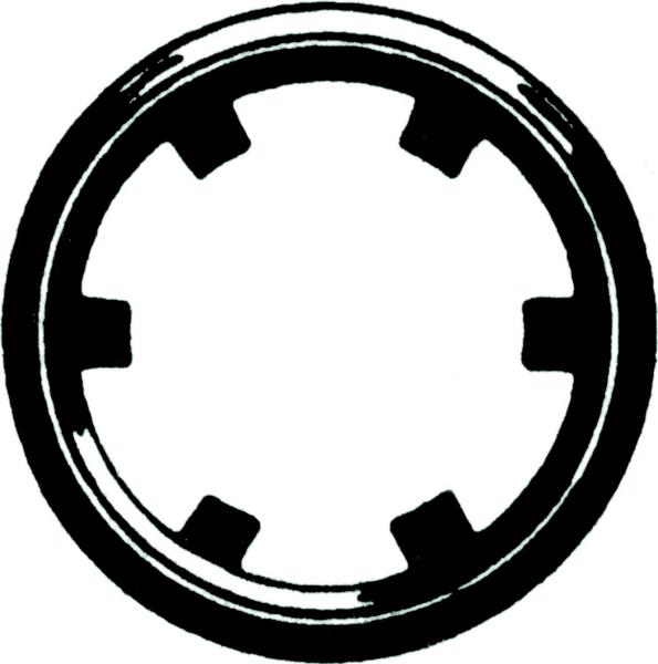 SEEGER Serrated Rings, Type ZA for Shafts