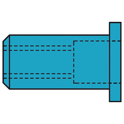 R-BRN / BRS standard style stainl.steel A2 1433725