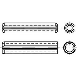 ISO 13337 Spr.type straight pins