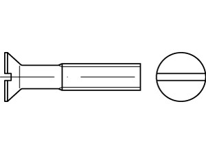 ISO 2009 Countersunk head screw
