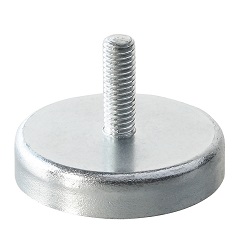 Ferrite Shallow Pot Magnets / Male thread E720