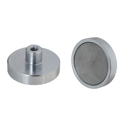 Samarium Cobalt Shallow Pot Magnets / Threaded hole E775