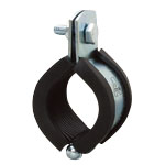 Piping Bracket, Vibration Proof CL Hanging Band and 3t Rubber (Zinc Plating / Stainless) A10216-0058