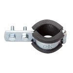 Vertical Pipe Fitting with Vibration Proof CL Standing Band 3t Rubber (Electrogalvanized / Stainless Steel) A10360-0047