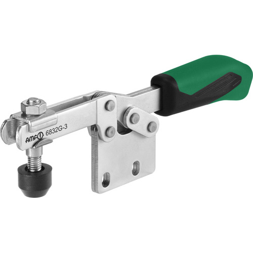 Horizontal Toggle Clamp  with Green Handle, 6832G