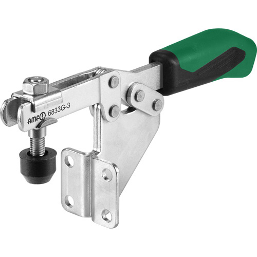 Horizontal Toggle Clamp  with Green Handle, 6833G