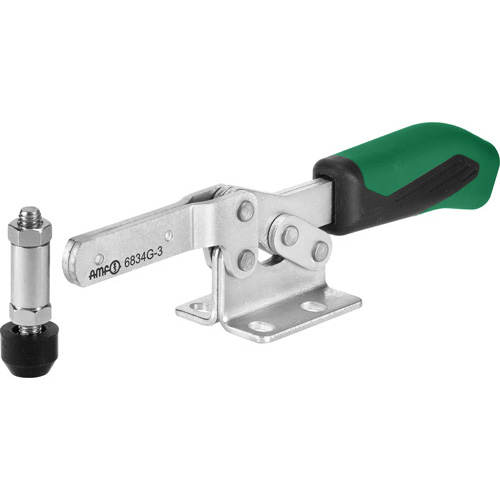Horizontal Toggle Clamp  with Green Handle, 6834G