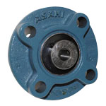 Round Flanged Unit with Spigot Joint and Set Screws, Cylindrical Hole Shape, UCFC