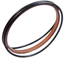 Double-acting Scraper, PTFE-bronze with O-ring NBR