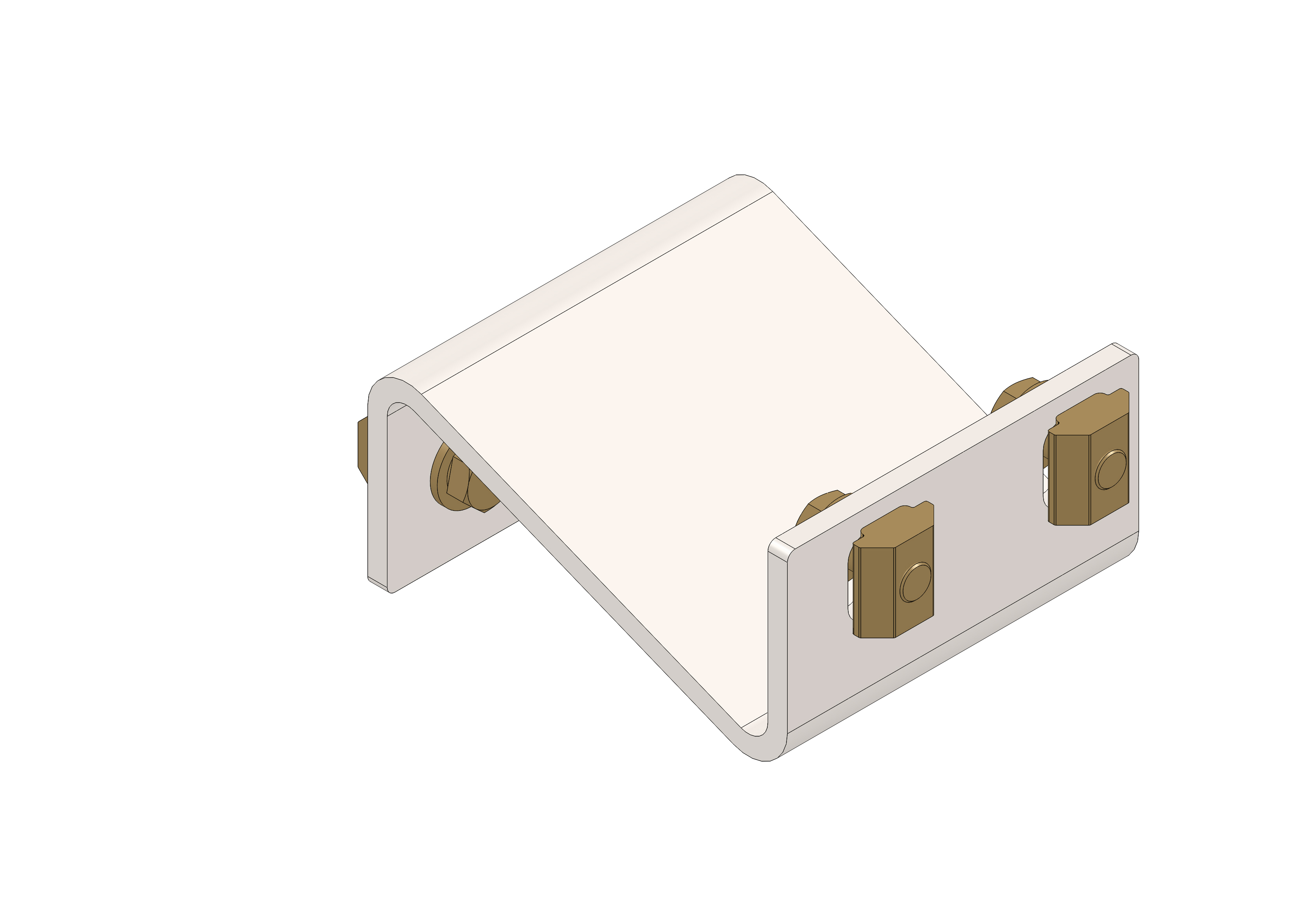 Euroflex Support bracket for chassis P100-L kit - 85/195 | MISUMI