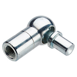 Angled ball joints with rivet ball shank 71802-8-M5L-4-B