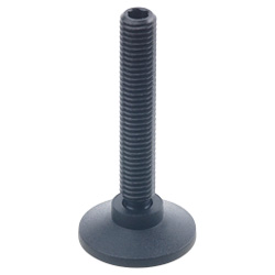 Ball jointed levelling feet, Plastic / Steel 638-40-M8-58-ST