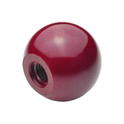 Ball knobs, Plastic, red
