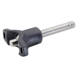 Ball lock pins with T-Handle, Stainless Steel 1.4305 113.7-8-30