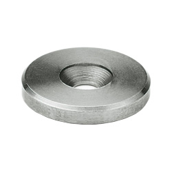 Forehead washers / conical countersunk hole, chamfered / stainless steel / sandblasted / GN 184, GN 184.5