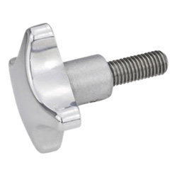 Hand knobs, Aluminum with Stainless Steel-Threaded bolt 6335.5-AP-50-M10-55