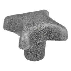 Hand knobs, Casting only, Cast iron / Aluminum, without bore
