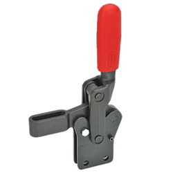 Heavy duty vertical acting toggle clamps, with vertical mounting base „Longlife“ 810.11-850-F