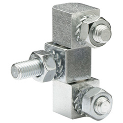 Corner hinges / screw bolt / steel / GN 129 / GANTER