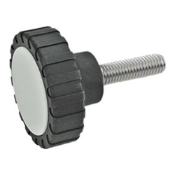 Knurled screws, Plastic 7336-53-M10-20-NI