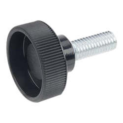 Knurled thumb screws with Steel bolt 421-M10-20