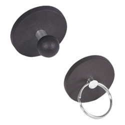 Magnets with ball knob / with key ring, with rubber jacket 51.7-ND-22-B