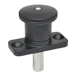 Mini indexing plungers Zinc die casting / Plastic-knob 822.8-8-10-B