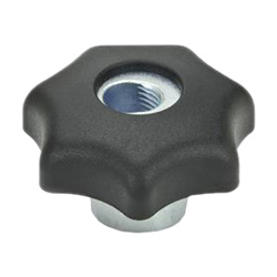 Quick release star knobs, Plastic