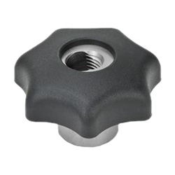 Quick release star knobs, Plastic, bushing, Stainless Steel