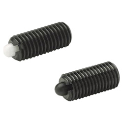 Spring plungers with bolt, Steel 616-M5-SS