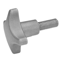 Stainless Steel-Hand knobs 6335.5-ES-40-M8-30