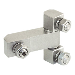 Corner hinges / screw bolts / stainless steel / GN 129.2 / GANTER 129.2-50-51-C-NI