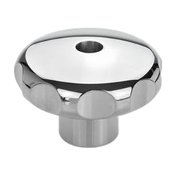 Stainless Steel-Star knobs, highly polished 5335-40-M6-D-PL