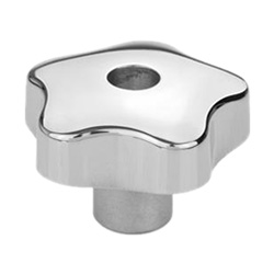 Star knobs, Aluminum 5336-60-M10-E-PL