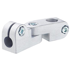 Swivel clamp connector joints, Aluminium 283-B14-B16-2-BL