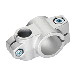 Two-way connector clamps, Aluminium 133-B40-B20-2-SW