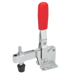 Vertical acting toggle clamps with horizontal mounting base