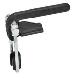 Vertical hook type toggle clamps, heavy duty type