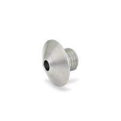 Locating bushes with taper / internal hexagon / stainless steel / hardened / GN 412.5 412.5-M16X1,5-B10,2