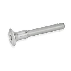 Stainless Steel-Ball lock pins, with Stainless Steel-Knob, plunger material no. AISI 630 (GN 113.10) 113.10-10-30