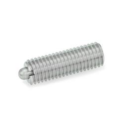 Stainless Steel-Spring plungers, with sealed bolt (GN 616.1)