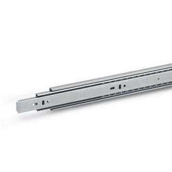 Stainless Steel-Telescopic slides, with full extension, load capacity up to 510 N (GN 1450)