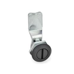 Latches, operation with socket key, locating ring black (GN 115) 115-SK10-6-SW