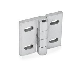 Flat hinges / slotted holes / zinc die-cast / GN 1366 / GANTER