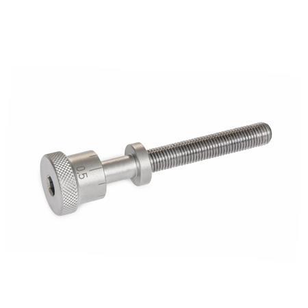 Stainless Steel-Adjusting screws bearing blocks GN